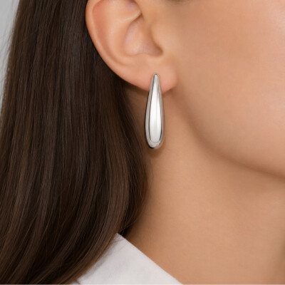 Boucles d'oreilles en or blanc