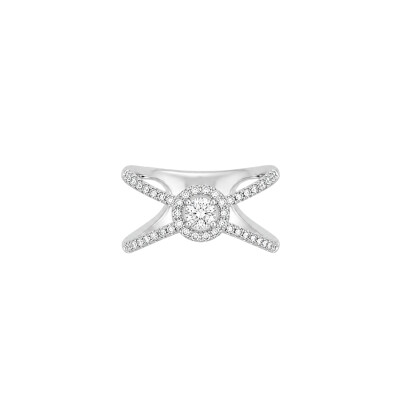 Bague en or blanc et diamants One More