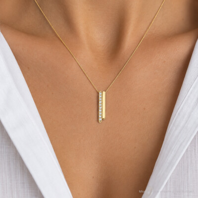 Collier Infini en or jaune et diamants