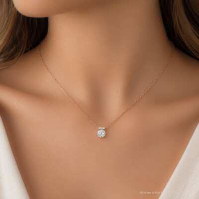 Collier SoHo en or rose et diamants