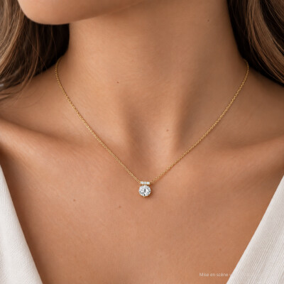 Pendentif SoHo en or jaune et diamants