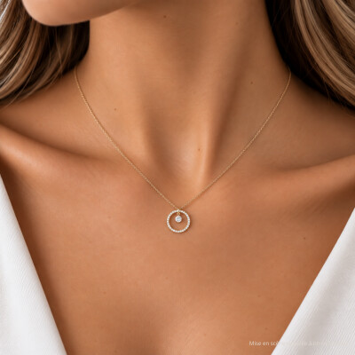 Collier 1897 en or jaune et diamants