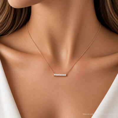 Collier SoHo en or rose et diamants