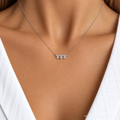 Pendentif SoHo en or blanc et diamants