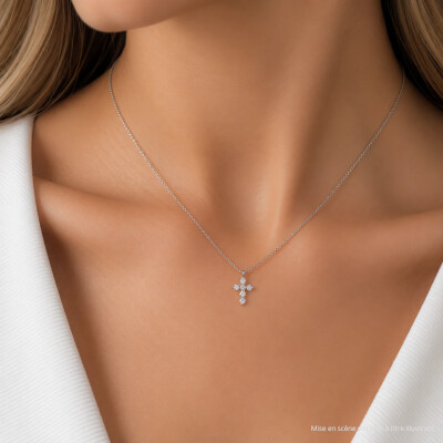 Pendentif Bulles en or blanc et diamants