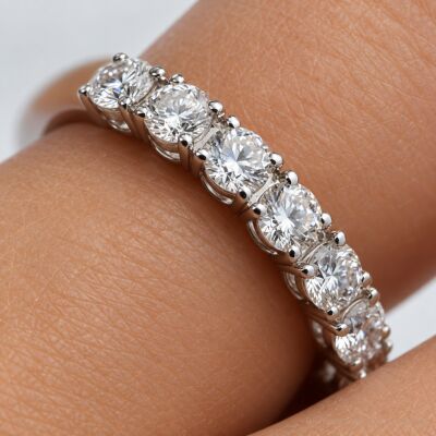 Alliance Infini en or blanc et diamants