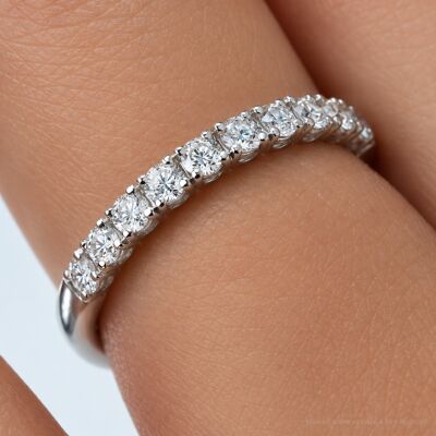 Alliance Infini en or blanc et diamants