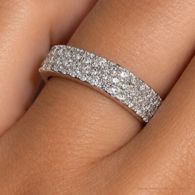 Bague SoHo en or blanc et diamants
