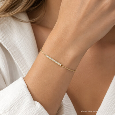 Bracelet SoHo en or jaune et diamants