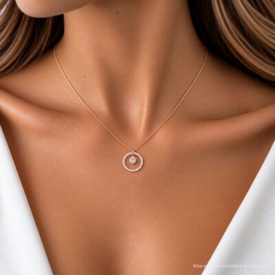 Collier 1897 en or rose et diamants