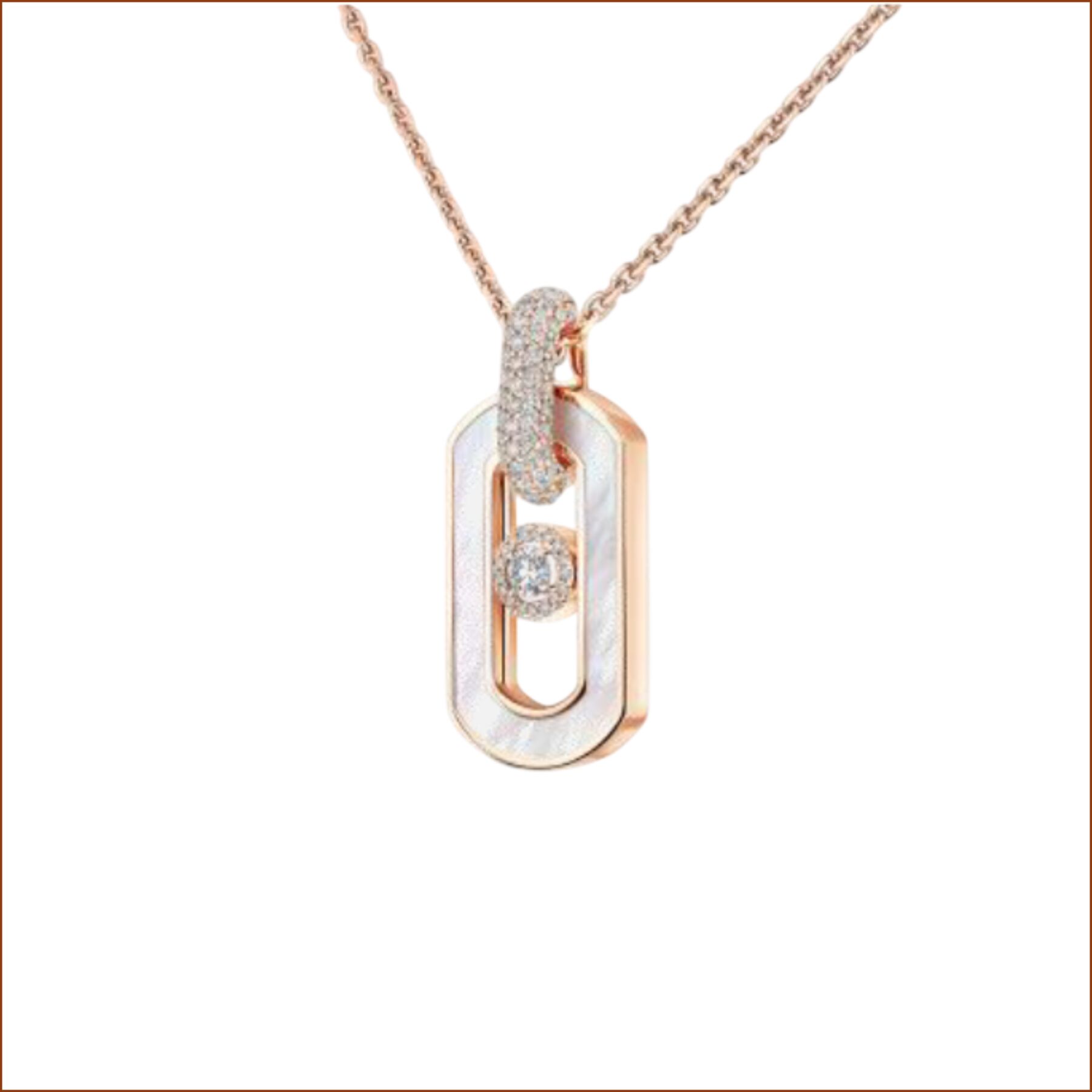 Collier So Move nacre et diamant Messika