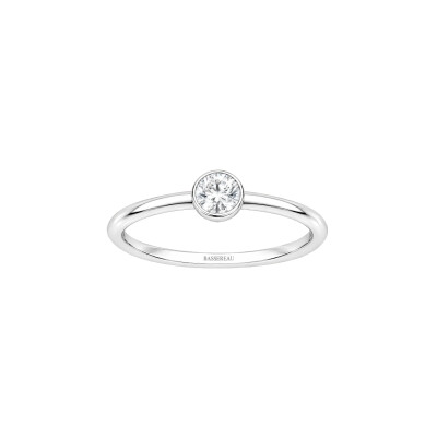 Bague Bulles en or blanc et diamant certifié