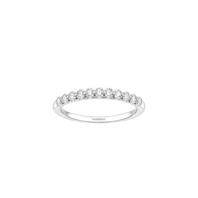 Alliance Bulles en or blanc et diamants
