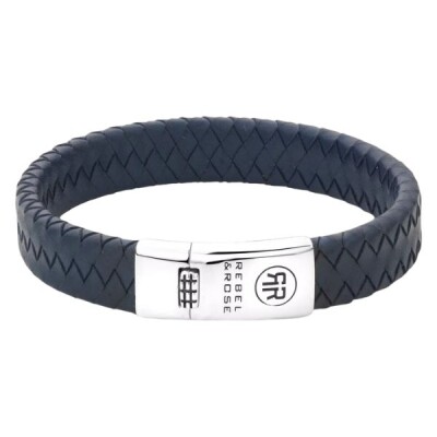 Bracelet Rebel & Rose - Braided Flat 925 Navy