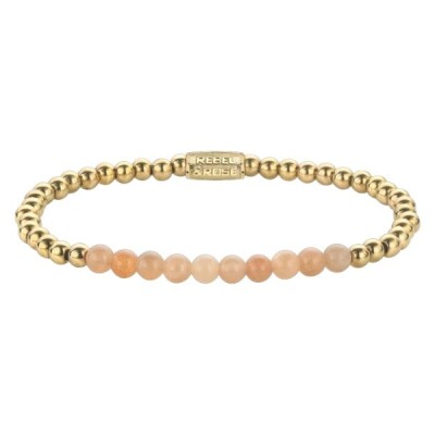 Bracelet Rebel & Rose - Sunstone meets Yellowgold