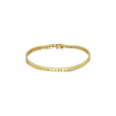 Bracelet Le Carré en Or Jaune Rivière de Cubes