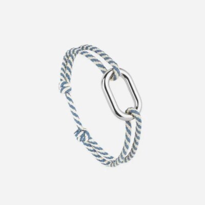 Bracelet Le Vent à La Française - Maillon Plat 22mm Plaqué Argent