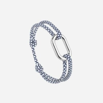 Bracelet Le Vent à La Française - Maillon Plat 22mm Plaqué Argent