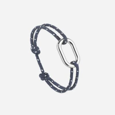 Bracelet Le Vent à La Française - Maillon Plat 22mm Plaqué Argent