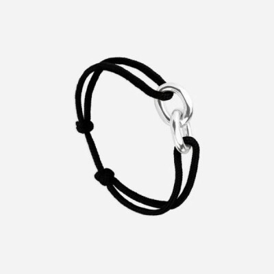 Bracelet Le Vent à La Française - Double Maillons Union Plaqué Argent