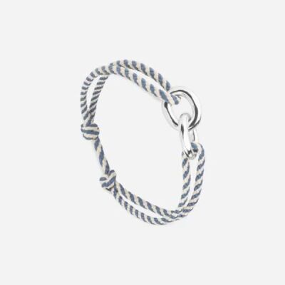 Bracelet Le Vent à La Française - Double Maillons Union Plaqué Argent