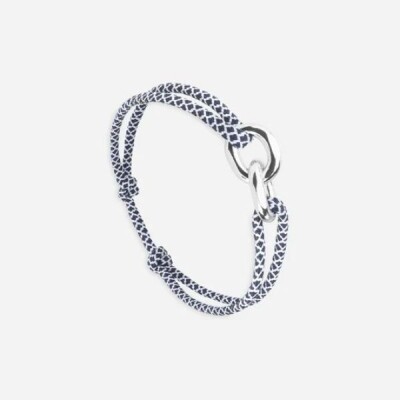 Bracelet Le Vent à La Française - Double Maillons Union Plaqué Argent