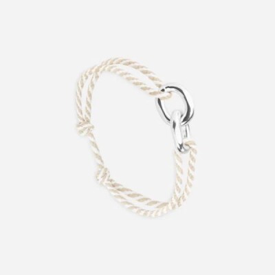 Bracelet Le Vent à La Française - Double Maillons Plaqué Argent