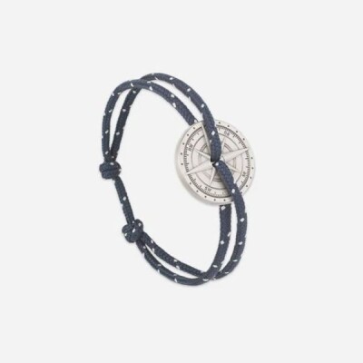 Bracelet Le Vent à La Française - Rose Des Vents Argent Vieilli