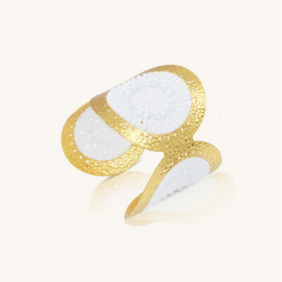 Bracelet Santibè Fuego Perles Blanches