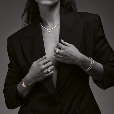 Bague B&F My Haute Joaillerie Sélection Kate en or rose et diamants cognac