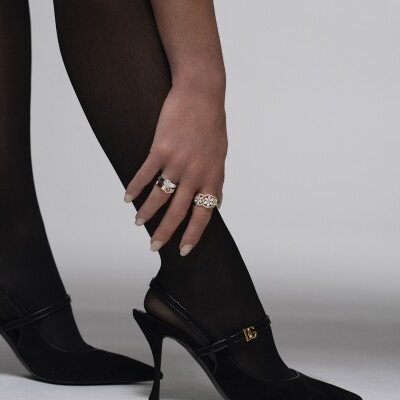 Bague B&F My Haute Joaillerie Prestige Notre Dame en or jaune et diamants