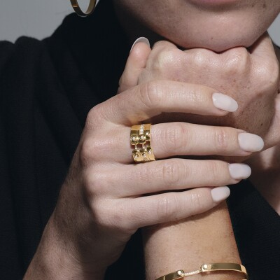 Bague Nouvel Héritage Mood Business Meet. en or jaune et diamants