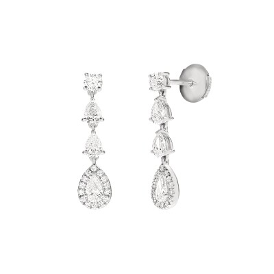 Boucles d'oreilles B&F My Haute Joaillerie Impériales, or blanc et diamants