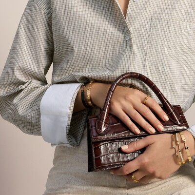 Bracelet Bangle Nouvel Héritage Mood Mid Manhattan en or jaune et diamants