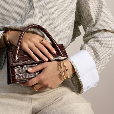 Bracelet Bangle Nouvel Héritage Mood Monday GM en or jaune et diamants