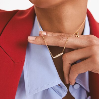 Collier Nouvel Héritage Mood Parisian Stroll en or blanc et diamants