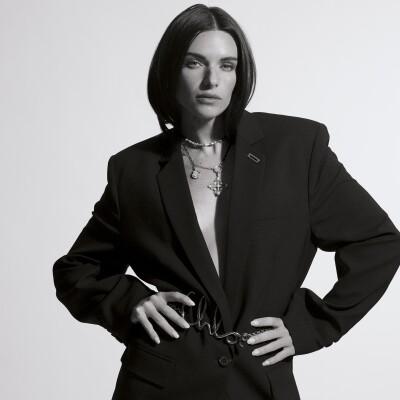 Collier Mellerio Lien en or jaune et perles de pierres, 39cm