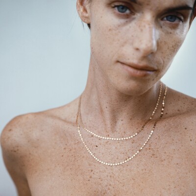 Collier Varycke Skin Tattoo en or rose