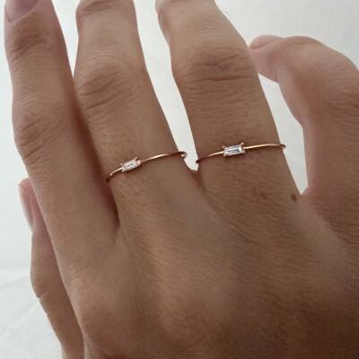 Bague Vanrycke Georgia en or rose et diamant