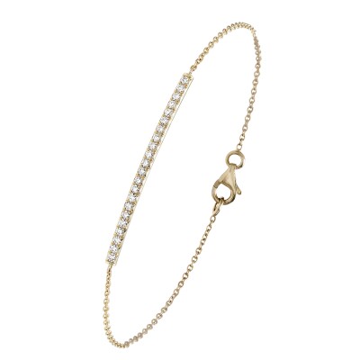 Bracelet B&F My Haute Joaillerie Bow, or jaune et diamants