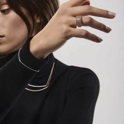 Bracelet B&F My Haute Joaillerie Bow, or jaune et diamants