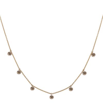 Collier B&F My Haute Joaillerie Pampilles, or rose et diamants bruns