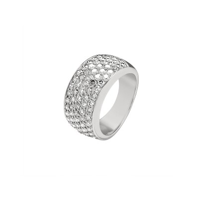 Bague B&F My Haute Joaillerie Champagne, or blanc et diamants