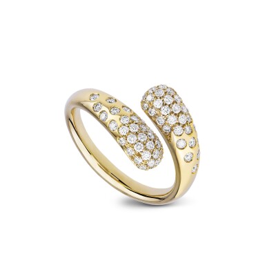Bague B&F My Haute Joaillerie Toi & Moi, or jaune et diamants