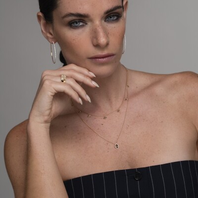 Collier B&F My Haute Joaillerie Cognac, or rose, diamant cognac et diamants