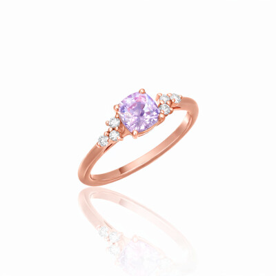 Bague B&F My Haute Joaillerie, or rose, saphir violet et diamants