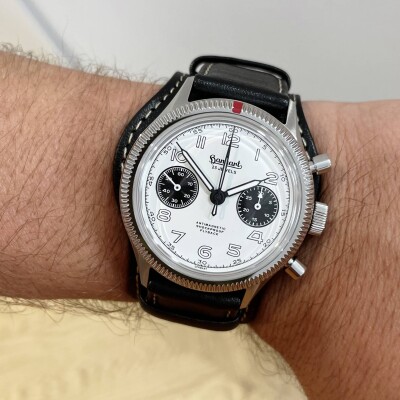 Montre Hanhart 417 ES Flyback Panda 39mm 1954 Manuel