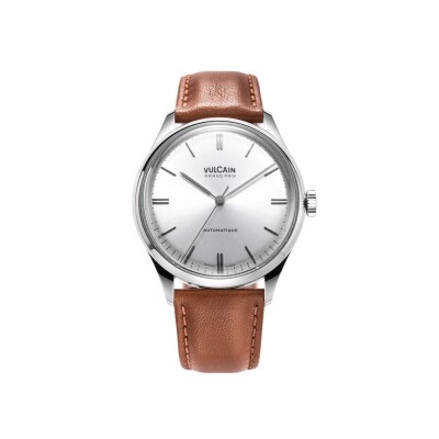 Montre Vulcain Grand Prix Argent 39 mm.