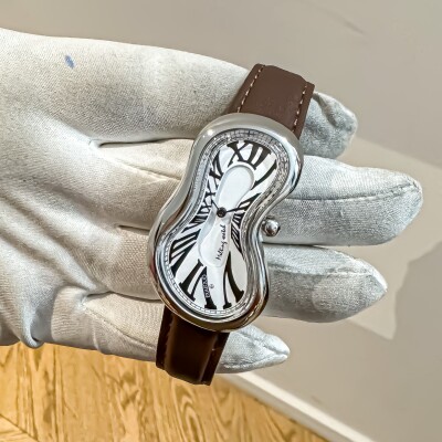 Montre EXAEQUO Melting Argent Blanc