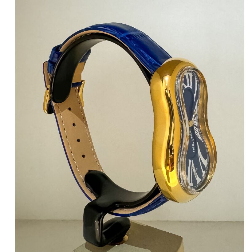 Montre EXAEQUO Meltind doré Bleu